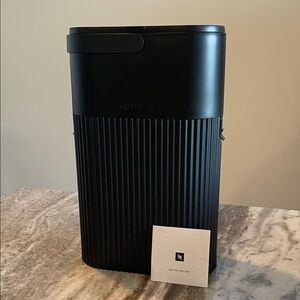 Nespresso Black Ribbed Coffee Capsule Holder NWOT.